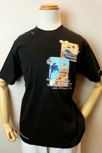 ５０％ＯＦＦスペシャルプライス ヴィンチ VINCI 半袖Ｔシャツ ブラック 春夏新作 カットソー メンズウェア ヴィンチ服画像１