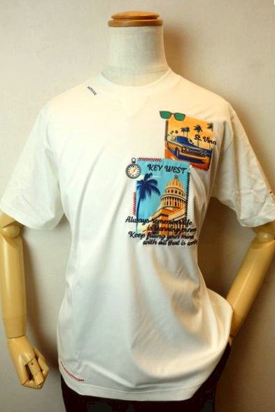 ５０％ＯＦＦスペシャルプライス ヴィンチ VINCI 半袖Ｔシャツ ホワイト 春夏新作 カットソー メンズウェア ヴィンチ服画像１