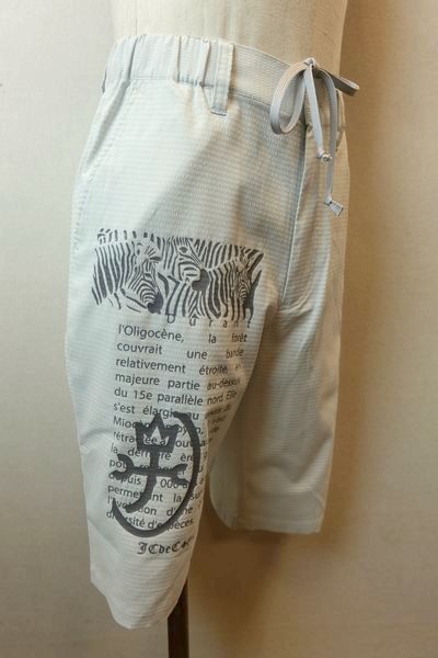 カステルバジャック CASTELBAJAC ハーフパンツ ホワイトグレー 春夏新作 ショートパンツ ドットエア ゴルフ メンズウェア画像1
