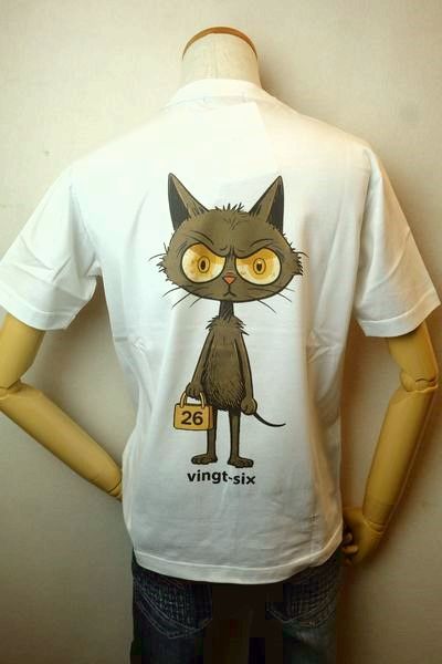 vingt-six ヴァンシス 半袖Ｔシャツ ホワイト 春夏新作定番品 カットソー シルケット天竺 26 コードビー服 メンズウェア画像１