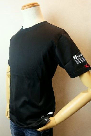 コードビープラス CODE:B+ 半袖Tシャツ ブラック 春夏新作定番品 カットソー シルケット天竺 バラシ メンズウェア画像1