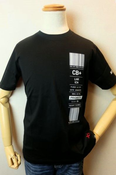 コードビープラス CODE:B＋ 半袖Ｔシャツ ブラック 春夏新作定番品 カットソー シルケット天竺 日本製 バラシ メンズウェア画像１