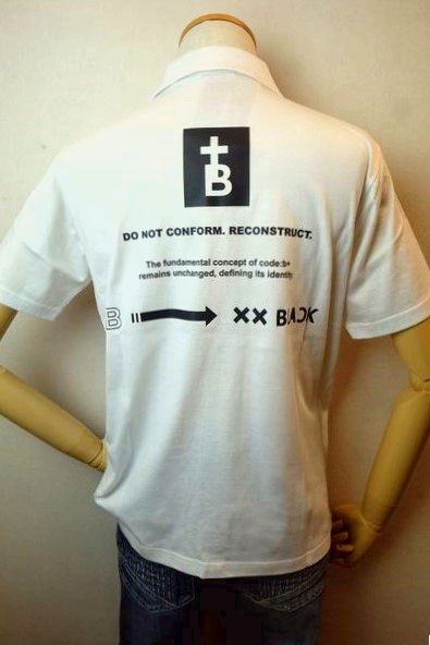 コードビープラス CODE:B+ 半袖ポロシャツ ホワイト 春夏新作定番品 カットソー シルケット天竺 日本製 バラシ メンズウェア画像1
