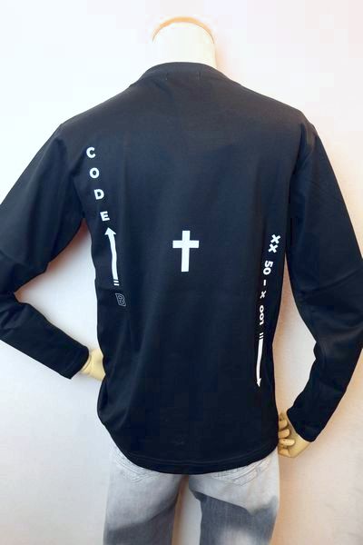 コードビープラス CODE:B+ ロングTシャツ ブラック オールシーズン新作定番品 カットソー シルケット天竺 日本製 バラシ メンズウェア画像1