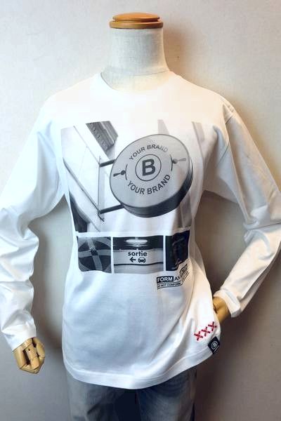 コードビープラス CODE:B+ ロングTシャツ ホワイト オールシーズン新作定番品 カットソー シルケット天竺 日本製 バラシ メンズウェア画像1