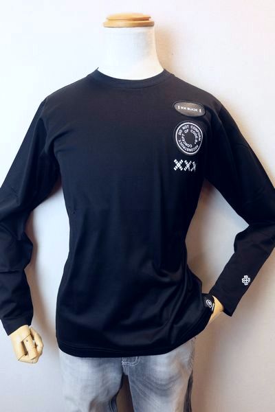 コードビープラス CODE:B＋ ロングＴシャツ ブラック オールシーズン新作定番品 カットソー シルケット天竺 日本製 バラシ メンズウェア画像１