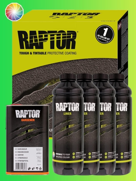 TINTABLE【 4L 】 色替え用 U-POL RAPTOR LINER 正規品 ラプター