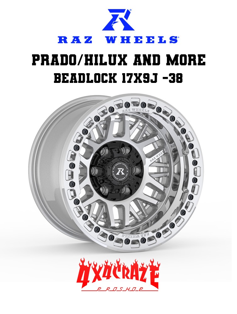 PRADO/HILUX125 and more RAZ CV01  BEADLOCK 17x9J -38