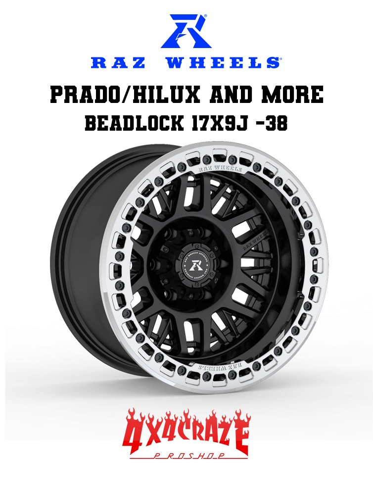 PRADO/HILUX125 and more RAZ CV01  BEADLOCK 17x9J -38