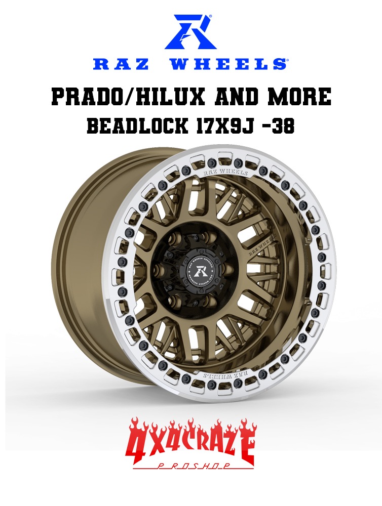 PRADO/HILUX125 and more RAZ CV01  BEADLOCK 17x9J -38