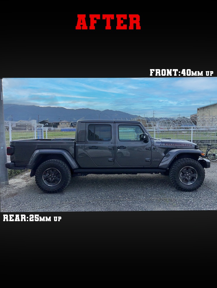 Jeep ǥ JT ե40mm ꥢ25mm եȥåץץ󥰡4x4CRAZE