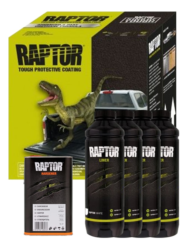 正規輸入品　RAPTOR LINER ホワイト４Lセット　ラプターライナー 正規輸入品 RAPTOR LINER ホワイト4Lセット ラプターライナー