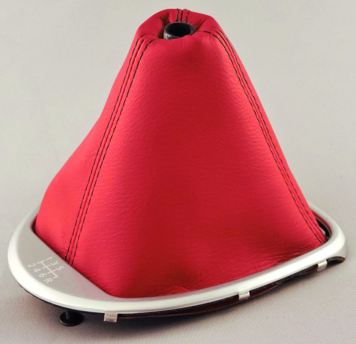 V36スカイラインクーペ MTシフトブーツ本革＆ウルトラスエード