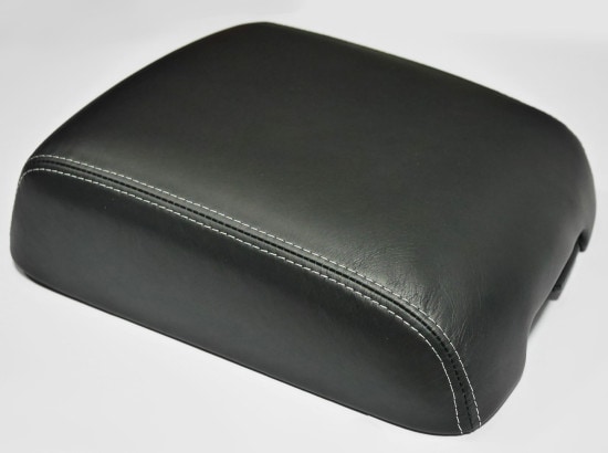 三菱 4代目パジェロ アームレストカバー 本革＆ウルトラスエード