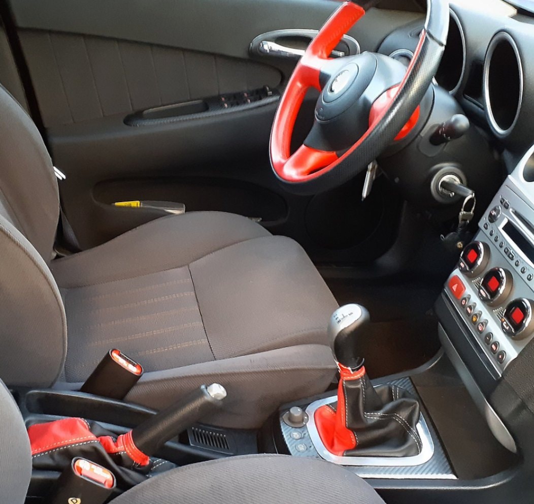 アルファロメオ 156 後期型 左H MTシフトブーツ 本革＆ウルトラ