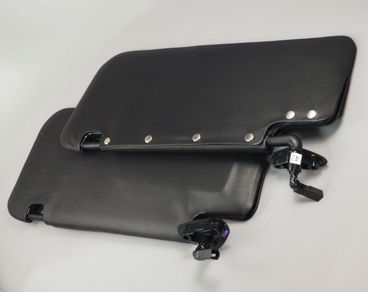 初代BRZ・86 (ZC6/ZN6) サンバイザーカバー 本革＆ウルトラスエード（アルカンタラ）車革良品『 コレミヤ