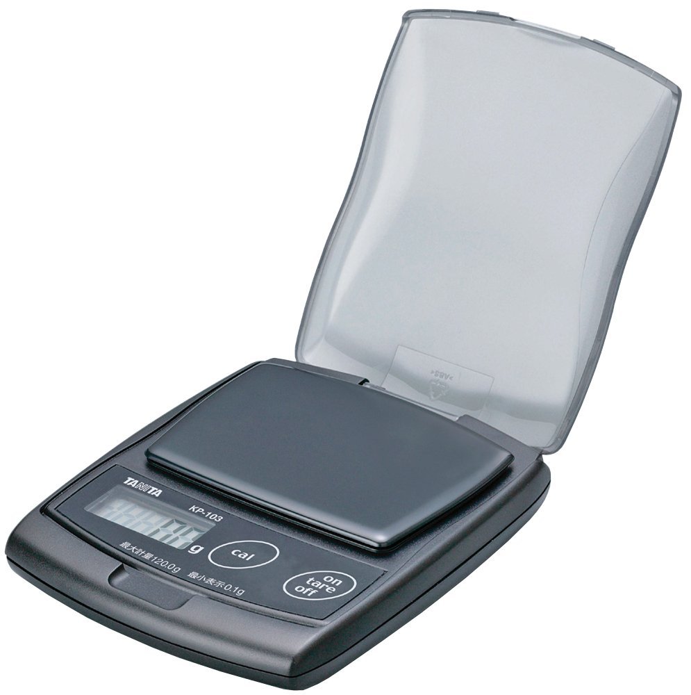 タニタ　ポケッタブルスケール KP-103（ブラック）　最大計量120ｇ