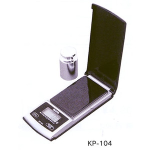 タニタ　ポケッタブルスケール KP-104（ブラック）　最大計量200ｇ