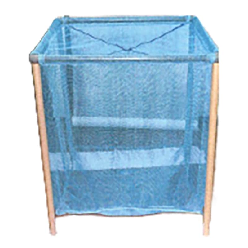 【フローティング生けす網】No.3000［縦50cm横50cm深さ50cm］（黒/網目4mm/ﾃﾄﾛﾝﾒｯｼｭ）