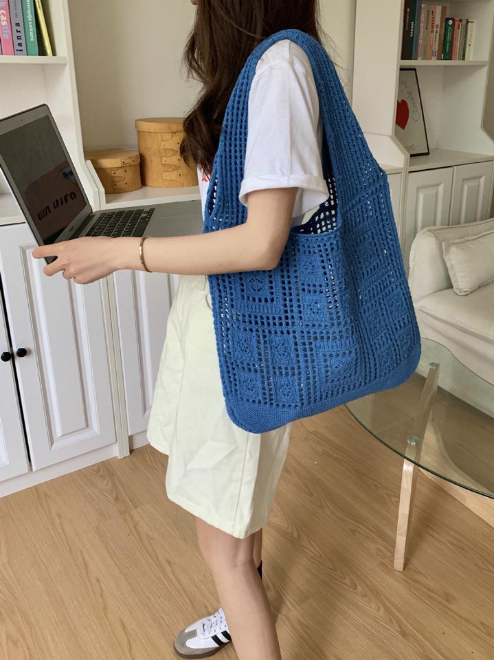 ニットバッグ クロシェ編み トートバッグ|トートバッグ|バッグ