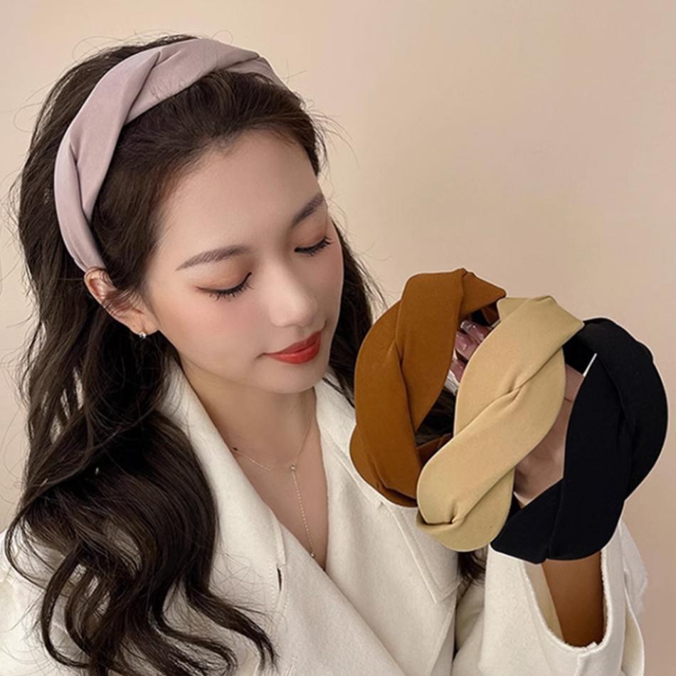編みカチューシャ ツイスト 韓国風|カチューシャ|ヘアアクセサリー