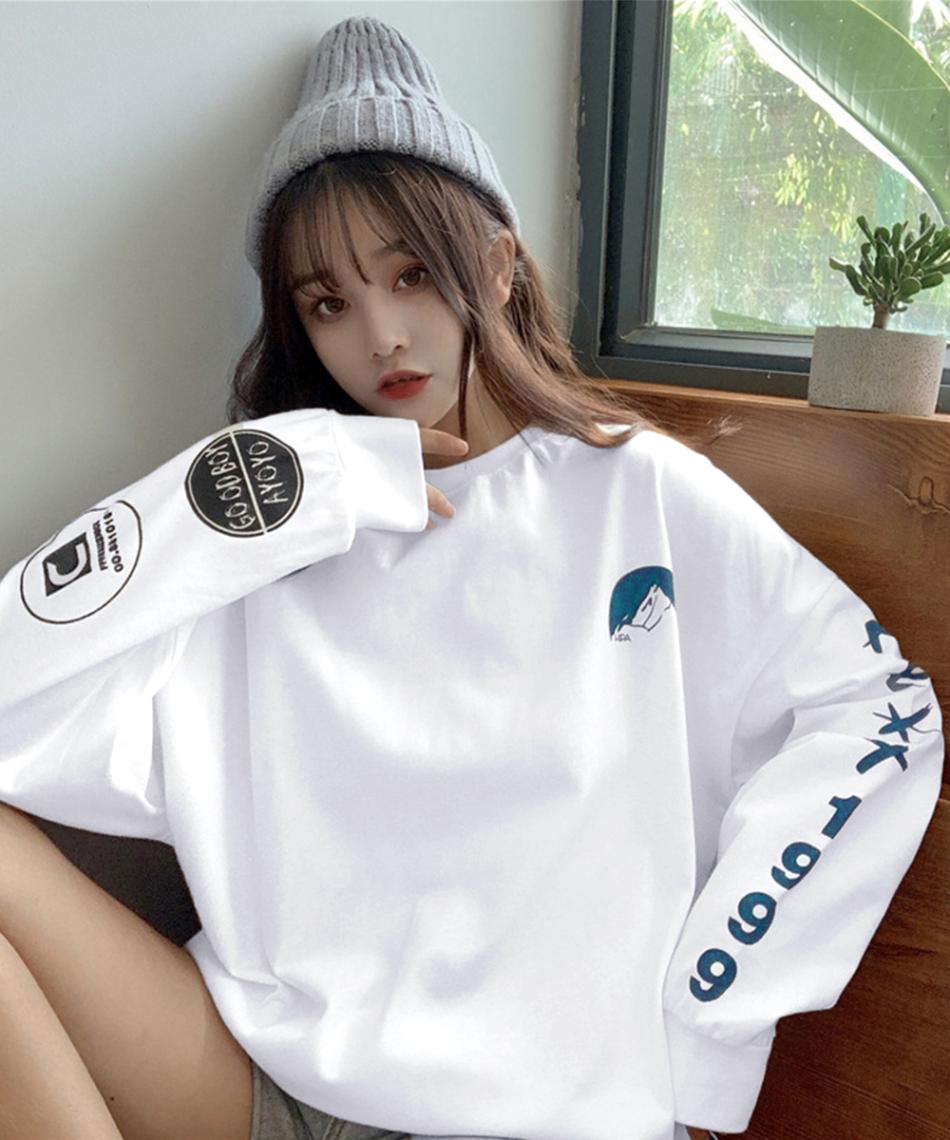 ロゴトレーナー 韓国風 ビッグシルエット【ネコポス可】|パーカー・トレーナー|トップス