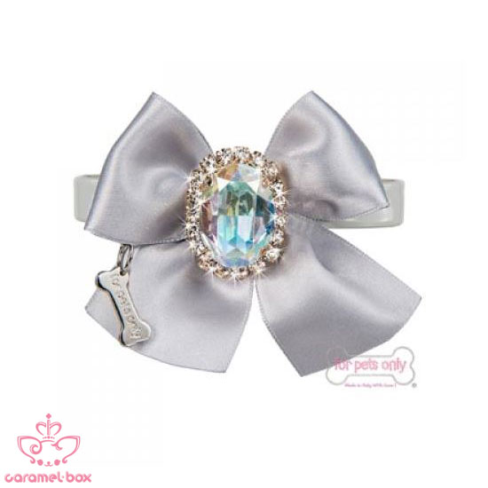 ��for pets only�� Diamond Love Collar��light��gray