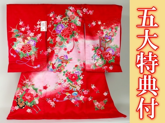 女の子 お宮参りの着物 価格：30,000円－55,000円 - 七五三 着物