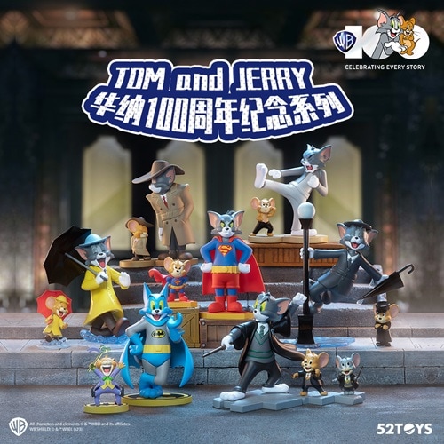 トムとジェリーワーナー100周年シリーズ 4個セット 公式】52TOYS BLINDBOX トムとジェリー ワーナー100周年シリーズ