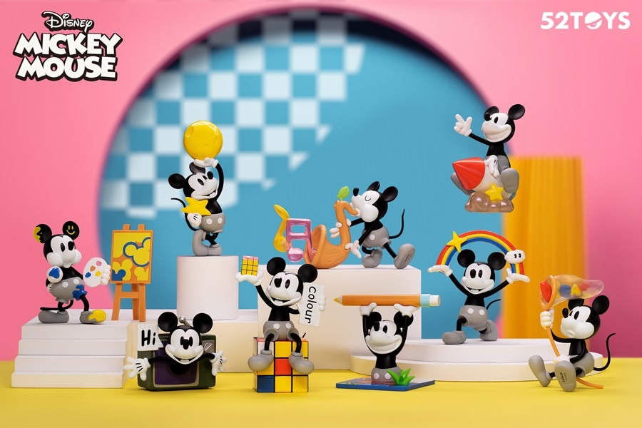 52Toys ミッキー カラーハンティング 8個入り　新品 BLINDBOX ディズニー ミッキー カラーハンティング シリーズ