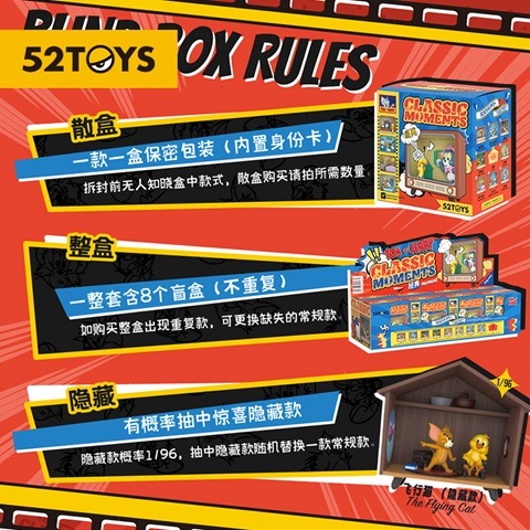 公式】52TOYS BLINDBOX トムとジェリー クラシックモーメント