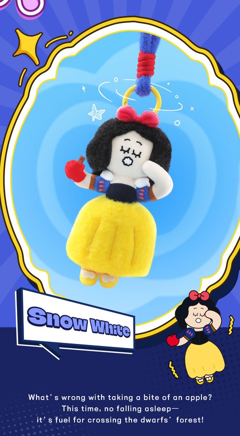 公式】52TOYS BLINDBOX ディズニー プリンセス お忍びぬいぐるみストラップ