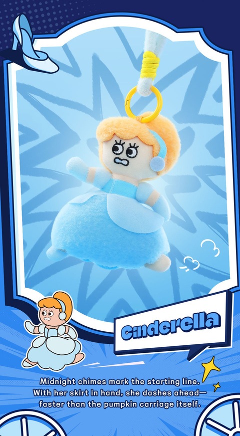 公式】52TOYS BLINDBOX ディズニー プリンセス お忍びぬいぐるみストラップ