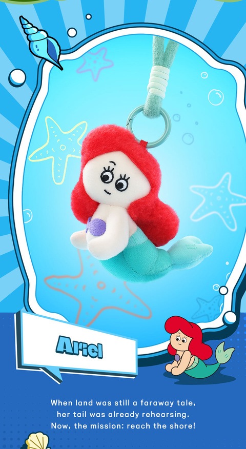 公式】52TOYS BLINDBOX ディズニー プリンセス お忍びぬいぐるみストラップ