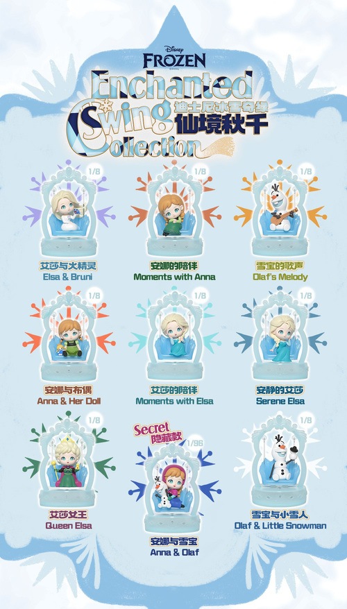 公式】52TOYS BLINDBOX ディズニー アナと雪の女王 ブランコシリーズ