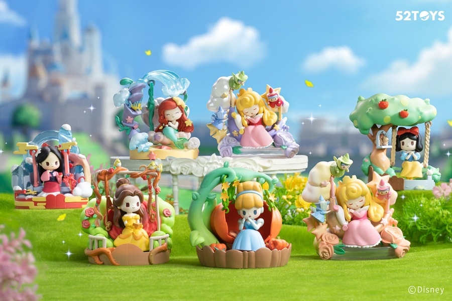 52TOYS ディズニープリンセス お花ブランコ フィギュア BLINDBOX ディズニー プリンセス D-Baby シリーズ お花のブランコ