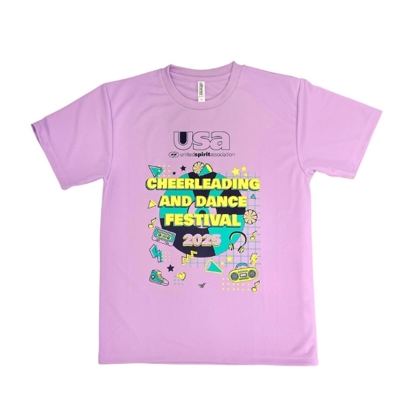 CHEER DANCE 紫 Tシャツ ALL JAPAN CHEER DANCE CHAMPIONSHIP 2024 大会記念Tシャツ販売のご