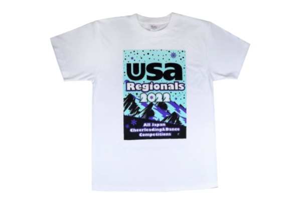Usa Regionals 22 ホワイトtシャツ Usa Japan Official Goods 大会記念 グッズ チアリーダー S セレクトショップ 55cheer 55チア