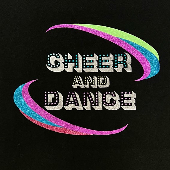 CHEER AND DANCEキラキラTシャツ 【55チア オリジナル】 | 55チア