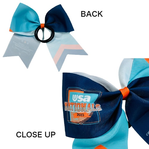 【T-373】チアヘアゴム　チアヘアリボン　キッズヘアリボン　ハンドメイド T-373】チアヘアゴム チアヘアリボン キッズヘアリボン ハンドメイド