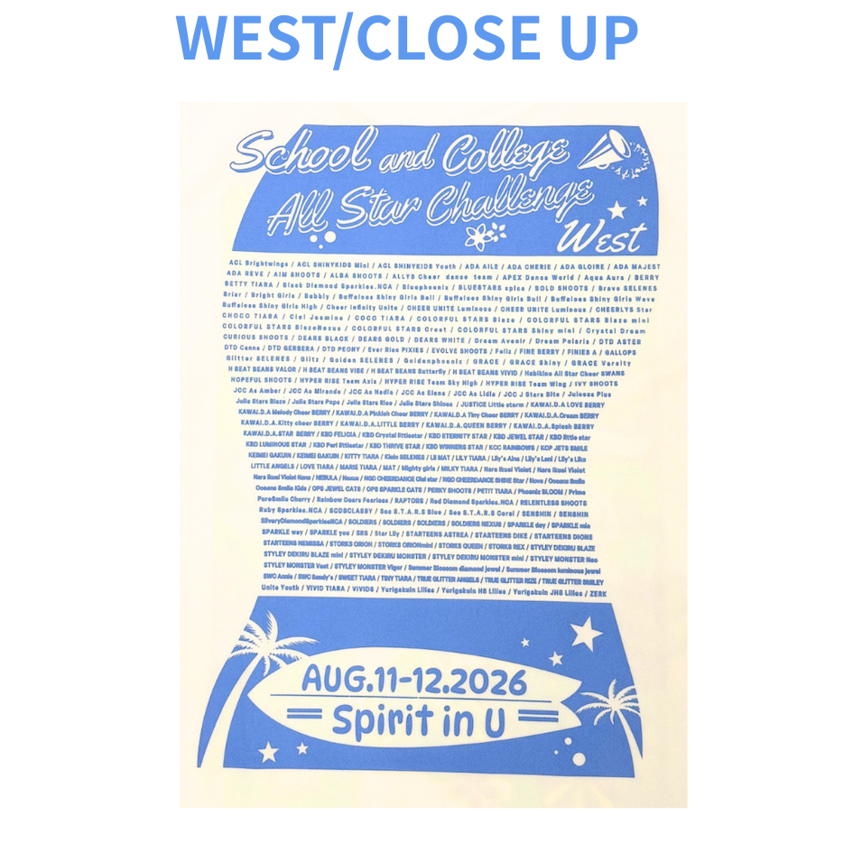 ��8/11��12��USA Summer Competition 2026��WEST�����ǰT�����