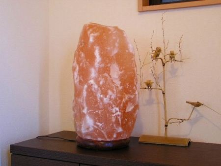 ナチュラル岩塩ランプ 30kg以上（ソルトランプ） 照明 電気スタンド