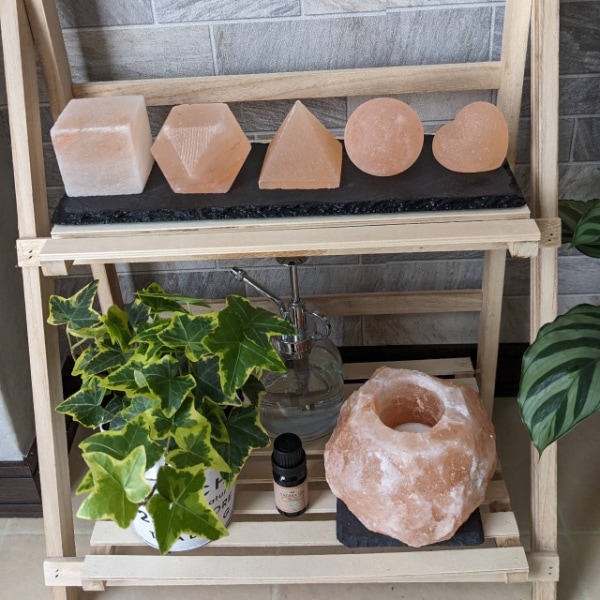 ダイヤモンド型岩塩 約5cm 天然 パワーストーン 盛り塩 浄化 開運 癒し