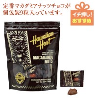 【１番人気！】ハワイアンホースト マカデミアナッツチョコレート１粒ティキスタンドアップバッグ