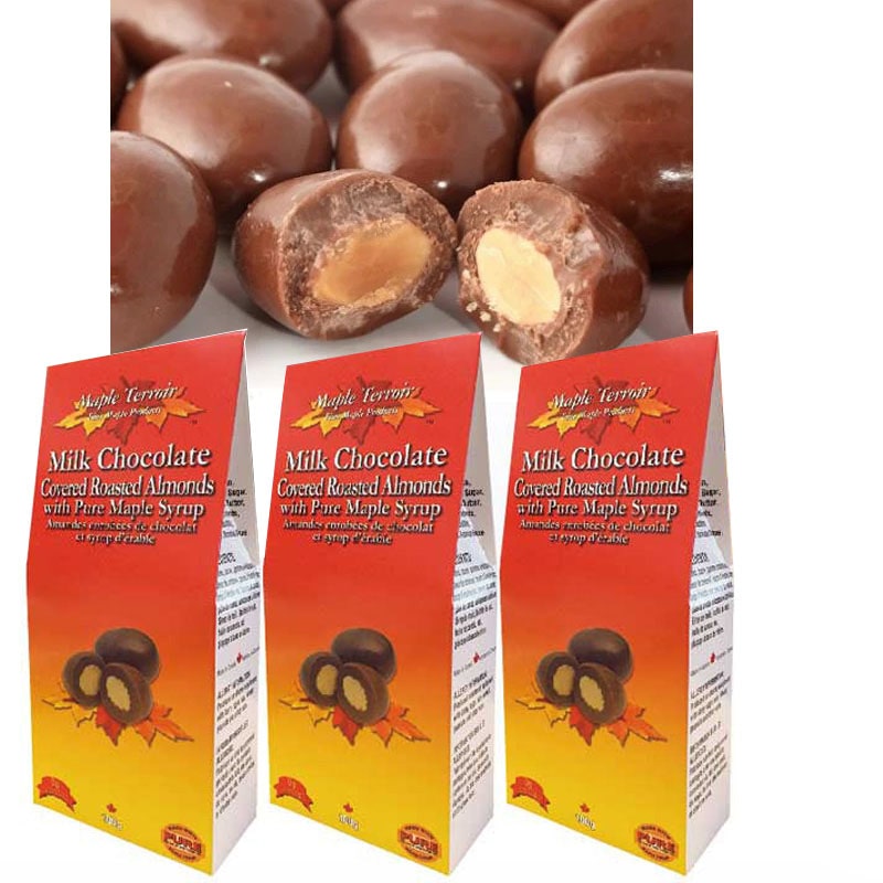 ◆メープルアーモンドミルクチョコレート100ｇ　3箱セット※パッケージが変更となります※
