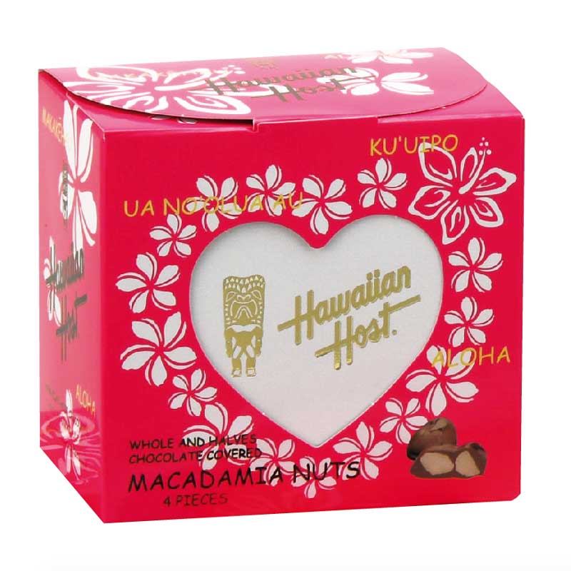 【 バレンタインセール30%OFF】ハワイアンホースト マカデミアナッツチョコミニボックスピンク1箱
