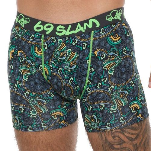 69SLAM☆CHAMELEON MASON HIP BOXER ボクサーパンツ ショーツ ブルー（青）系 69SLAM(ロックスラム) ボクサーパンツ(メンズ