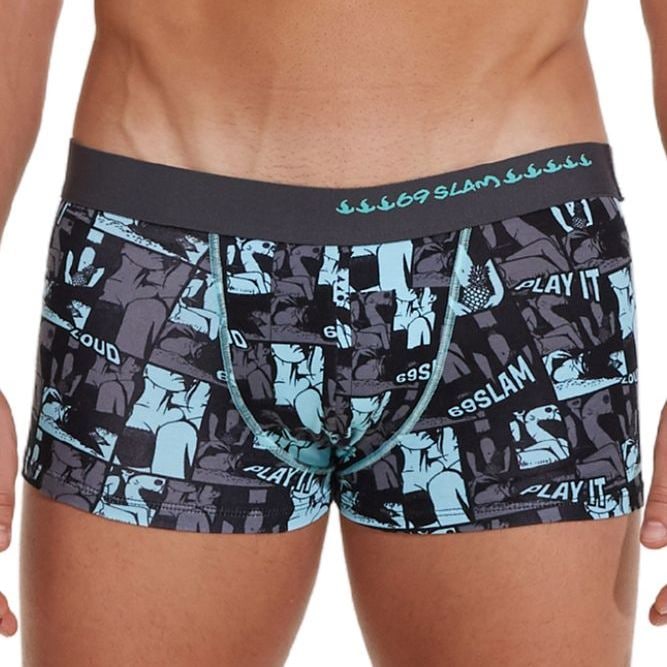 バンブーコットン】ショート丈 MHBCXS-BB 柄:COMIX STRIP ボクサー