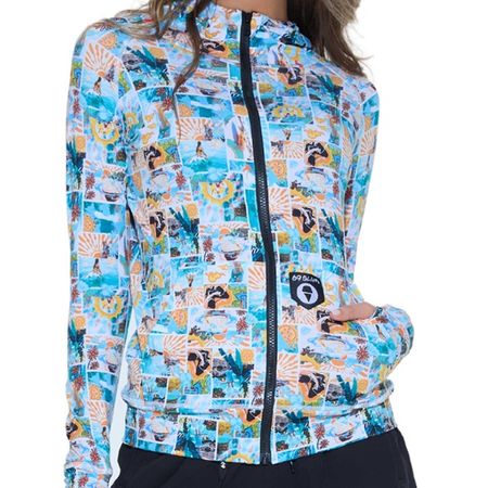 69SLAM☆SKULL TRIP CALI HOODED VEST ラッシュガード パーカー WOMENS,ラッシュガード | 69SLAM(ロックスラム)日本代理店