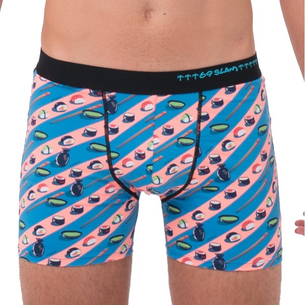 69SLAM☆UNEXPECTED GILBERT BAMBOO FITTED BOXERボクサーパンツ バンブーコットン】レギュラー丈MPBTMS-BB 柄:TOTEM MASK